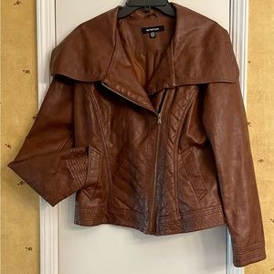 Leather “look” womens jacket